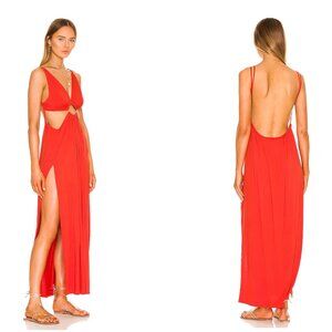 Indah Zoe Maxi Dress in Caliente - Size 1 (S)